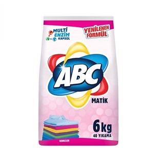 Abc Matik Çamaşır Deterjanı Renkli 6 kg