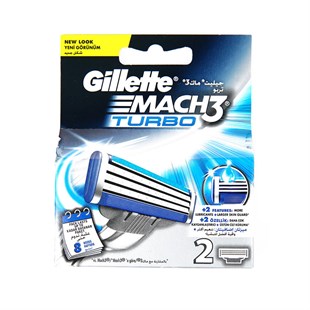 Gillette Mach3 Turbo Yedek Tıraş Bıçağı 2 Li