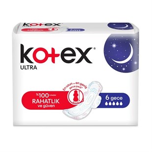 Kotex Ultra Hijyenik Ped Gece 6 Lı